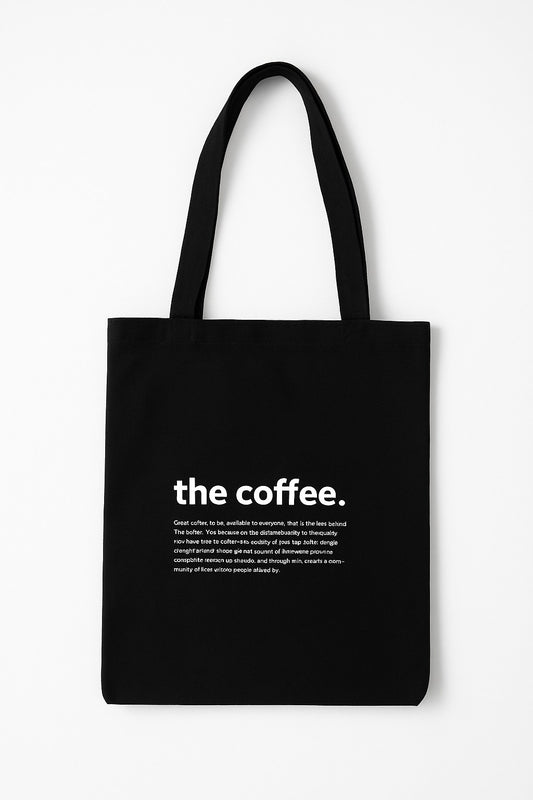 Tote Bag Negra The Coffee